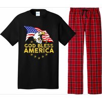 God Bless America Patriotic Bald Eagle United States Pajama Set