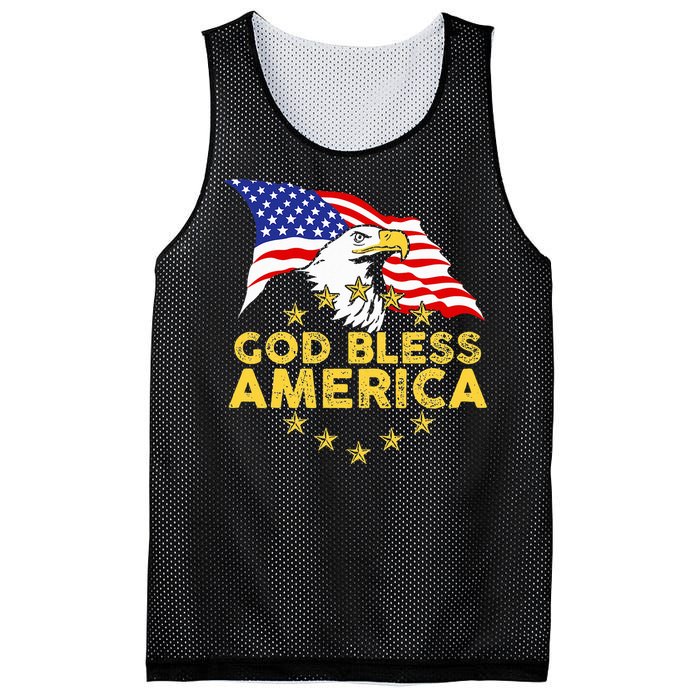 God Bless America Patriotic Bald Eagle United States Mesh Reversible Basketball Jersey Tank