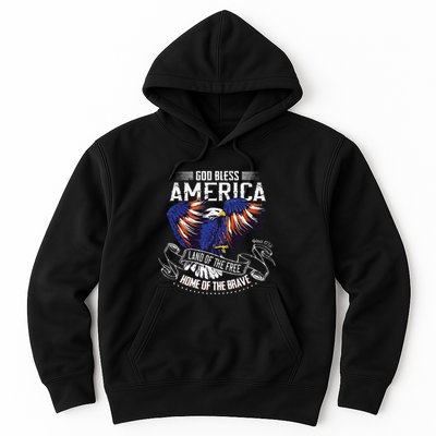 God Bless America Land Of The Free Because Of The Brave Hoodie