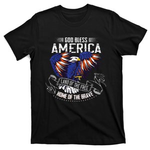 God Bless America Land Of The Free Because Of The Brave T-Shirt