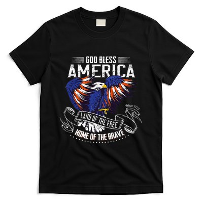 God Bless America Land Of The Free Because Of The Brave T-Shirt