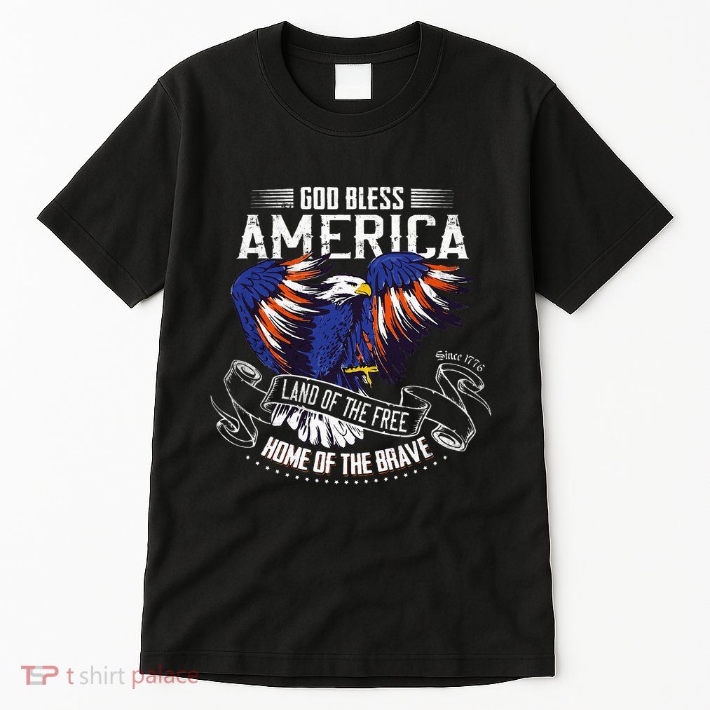 God Bless America Land Of The Free Because Of The Brave Tall T-Shirt