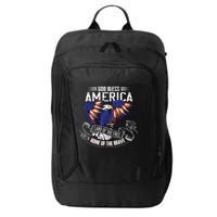 God Bless America Land Of The Free Because Of The Brave City Backpack