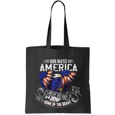 God Bless America Land Of The Free Because Of The Brave Bag
