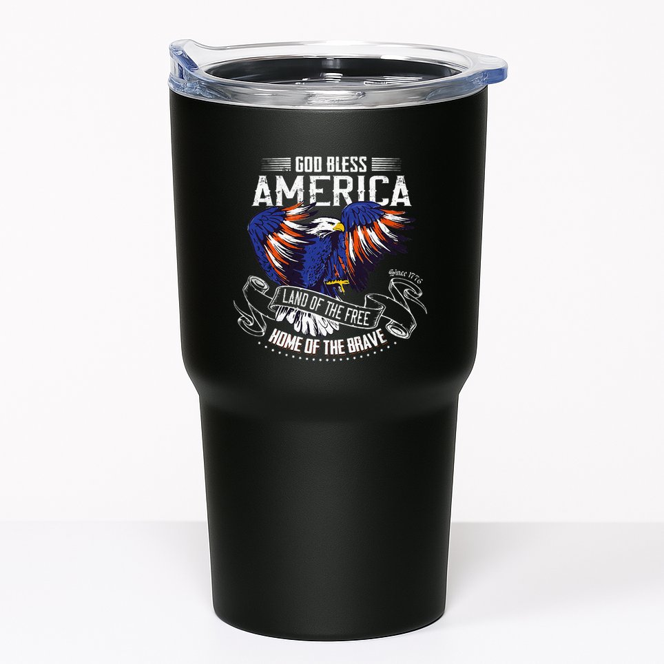 God Bless America Land Of The Free Because Of The Brave Tumbler