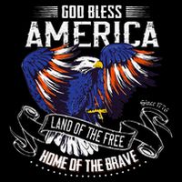 God Bless America Land Of The Free Because Of The Brave Poster