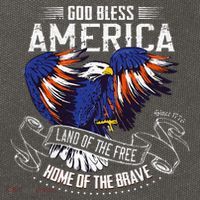 God Bless America Land Of The Free Because Of The Brave Cotton Canvas Backpack