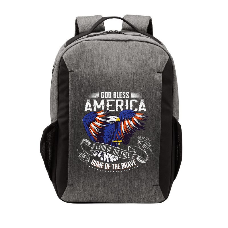 God Bless America Land Of The Free Because Of The Brave Vector Backpack