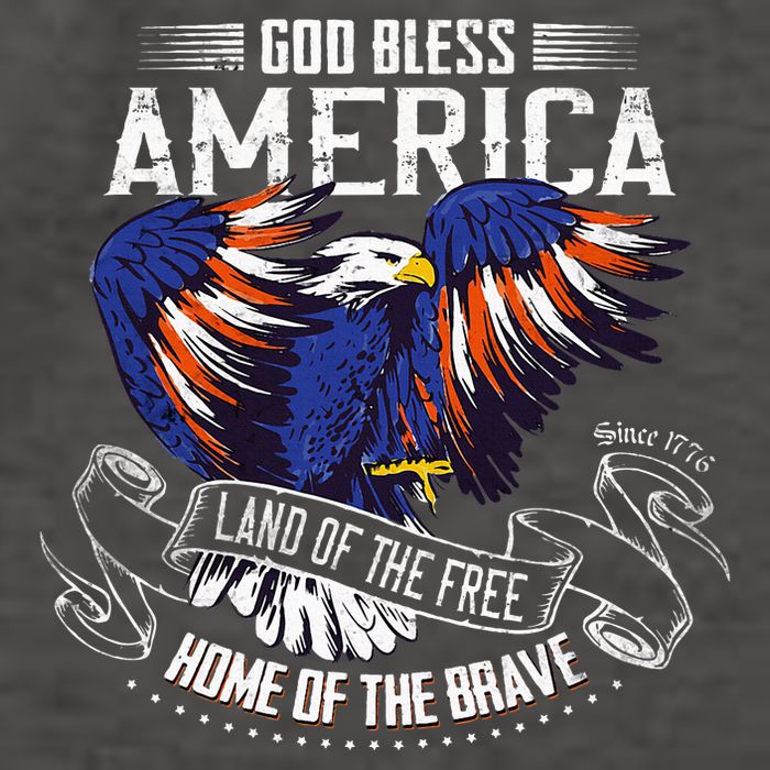God Bless America Land Of The Free Because Of The Brave Vector Backpack