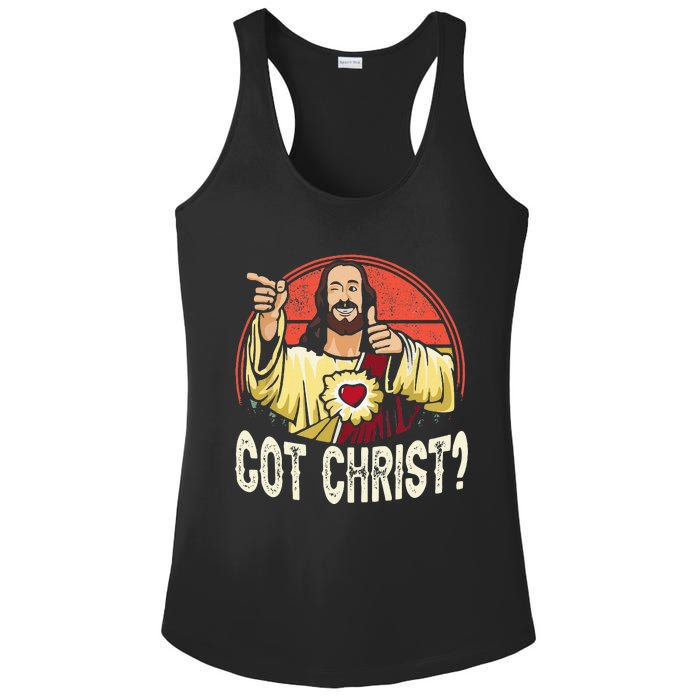 Got Buddy A Christ Christmas Cool Jesus Religious Christian Ladies PosiCharge Competitor Racerback Tank