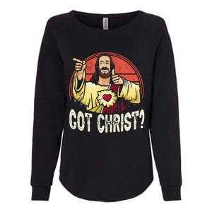 Got Buddy A Christ Christmas Cool Jesus Religious Christian Womens California Wash Sweatshirt