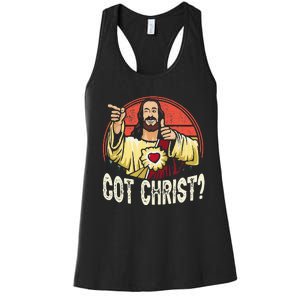 Got Buddy A Christ Christmas Cool Jesus Religious Christian Women's Racerback Tank