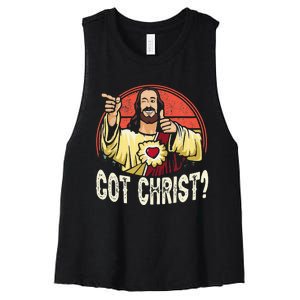 Got Buddy A Christ Christmas Cool Jesus Religious Christian Women's Racerback Cropped Tank