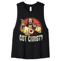 Got Buddy A Christ Christmas Cool Jesus Religious Christian Women's Racerback Cropped Tank