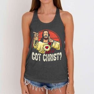 Got Buddy A Christ Christmas Cool Jesus Religious Christian Women's Knotted Racerback Tank