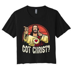 Got Buddy A Christ Christmas Cool Jesus Religious Christian Women's Crop Top Tee