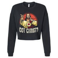 Got Buddy A Christ Christmas Cool Jesus Religious Christian Cropped Pullover Crew