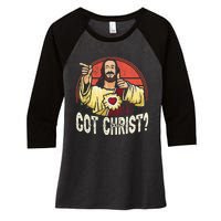 Got Buddy A Christ Christmas Cool Jesus Religious Christian Women's Tri-Blend 3/4-Sleeve Raglan Shirt