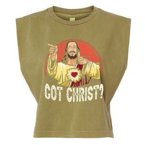 Got Buddy A Christ Christmas Cool Jesus Religious Christian Garment-Dyed Women's Muscle Tee