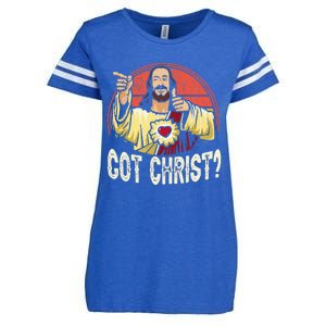 Got Buddy A Christ Christmas Cool Jesus Religious Christian Enza Ladies Jersey Football T-Shirt