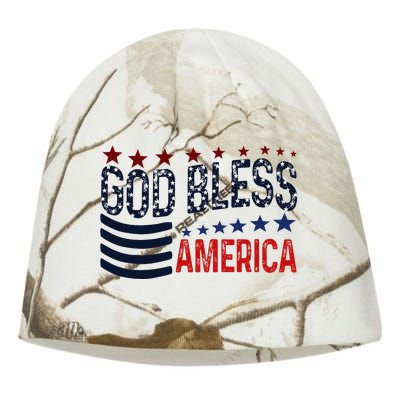 God Bless America Patriotic 4th Of July Pride Kati - Camo Knit Beanie