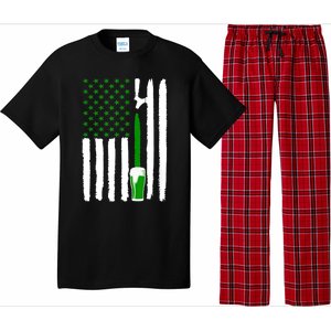 Green Beer American Flag St PatrickS Day Pajama Set