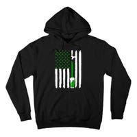 Green Beer American Flag St PatrickS Day Tall Hoodie