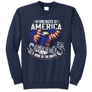 God Bless America Eagle | Land Of The Free Home Of The Brave Sweatshirt