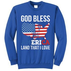 God Bless America Land That I Love Usa 4th Of July Gift Sweatshirt