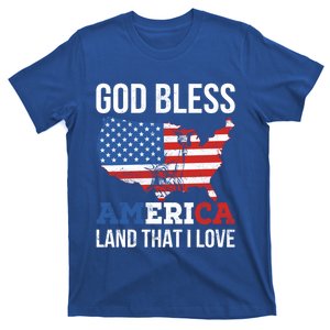 God Bless America Land That I Love Usa 4th Of July Gift T-Shirt