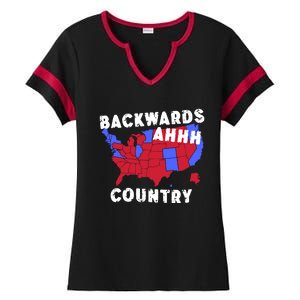 Gotfunny Backwards Ahhh Country Ladies Halftime Notch Neck Tee