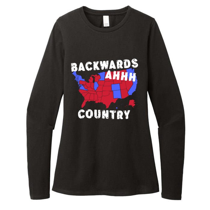 Gotfunny Backwards Ahhh Country Womens CVC Long Sleeve Shirt