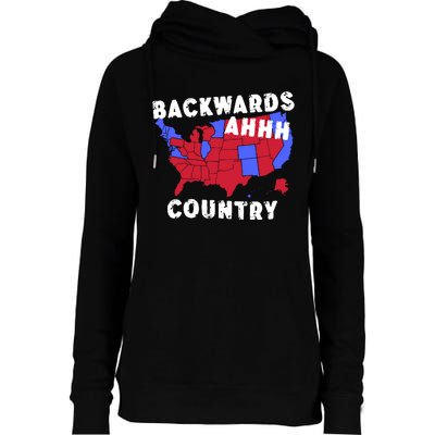 Gotfunny Backwards Ahhh Country Womens Funnel Neck Pullover Hood