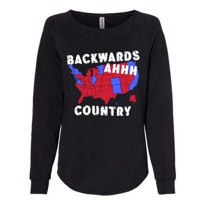 Gotfunny Backwards Ahhh Country Womens California Wash Sweatshirt