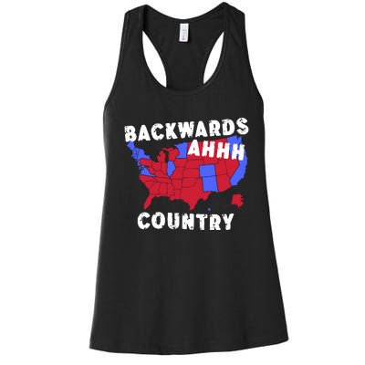 Gotfunny Backwards Ahhh Country Women's Racerback Tank