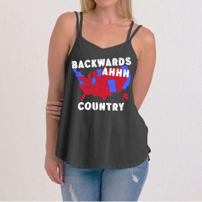 Gotfunny Backwards Ahhh Country Women's Strappy Tank