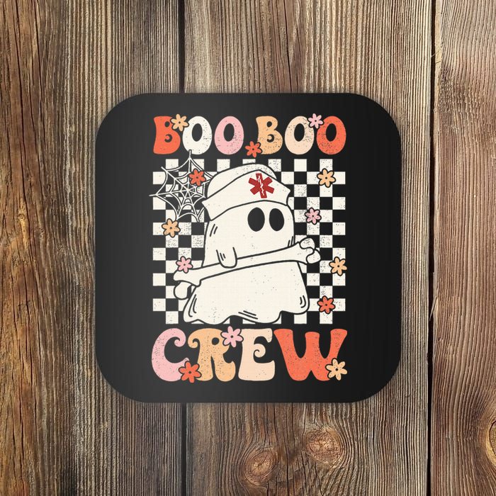 Groovy Boo Boo Crew Nurse Ghost Paramedic EMT EMS Halloween Coaster