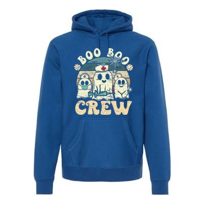 Groovy Boo Boo Crew Nurse Funny Ghost Halloween Nurse Cool Gift Premium Hoodie