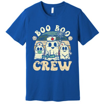 Groovy Boo Boo Crew Nurse Funny Ghost Halloween Nurse Cool Gift Premium T-Shirt