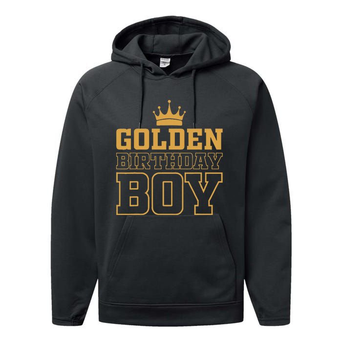 Golden Birthday Boy Birthday Party Decoration Performance Fleece Hoodie