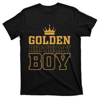 Golden Birthday Boy Birthday Party Decoration T-Shirt