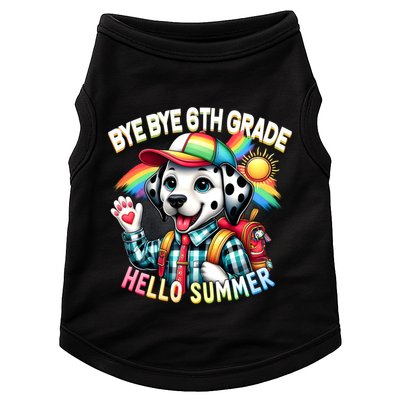 Graduation Bye Bye 6th Grade Hello 7th Grade Hello Summer Gift Doggie Tank