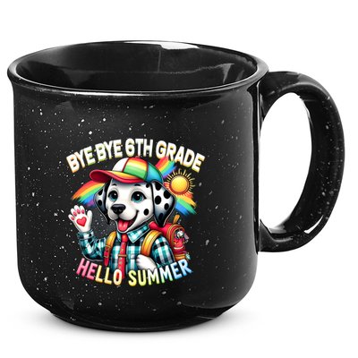 Graduation Bye Bye 6th Grade Hello 7th Grade Hello Summer Gift 15oz Campfire Ceramic Mug
