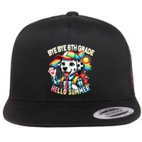 Graduation Bye Bye 6th Grade Hello 7th Grade Hello Summer Gift Flat Bill Trucker Hat
