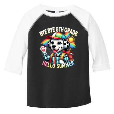Graduation Bye Bye 6th Grade Hello 7th Grade Hello Summer Gift Toddler Fine Jersey T-Shirt