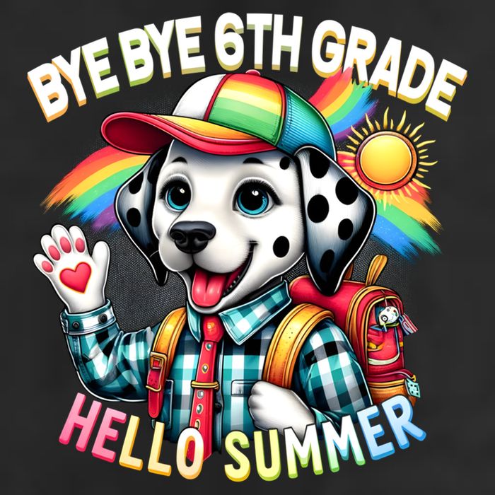 Graduation Bye Bye 6th Grade Hello 7th Grade Hello Summer Gift Golf Towel