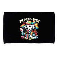 Graduation Bye Bye 6th Grade Hello 7th Grade Hello Summer Gift Microfiber Hand Towel