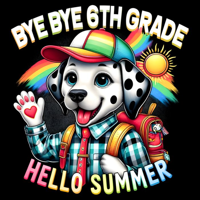 Graduation Bye Bye 6th Grade Hello 7th Grade Hello Summer Gift Crop Top