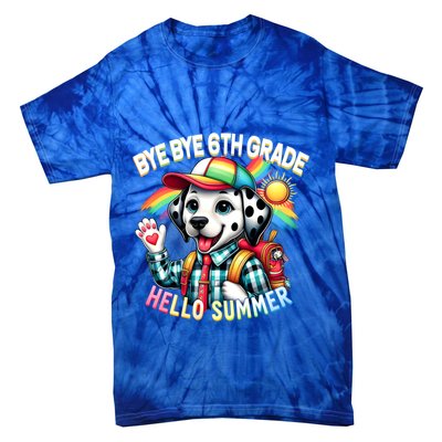 Graduation Bye Bye 6th Grade Hello 7th Grade Hello Summer Gift Tie-Dye T-Shirt