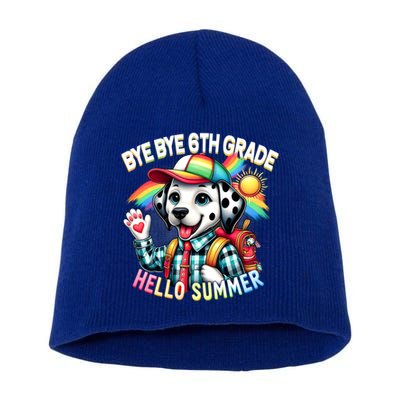 Graduation Bye Bye 6th Grade Hello 7th Grade Hello Summer Gift Short Acrylic Beanie
